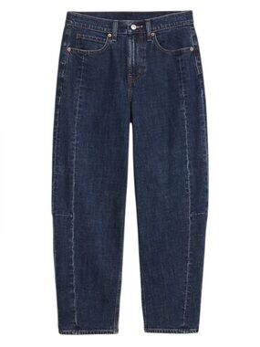 Old Navy Dark Blue High-Rise Straight-Leg Jeans